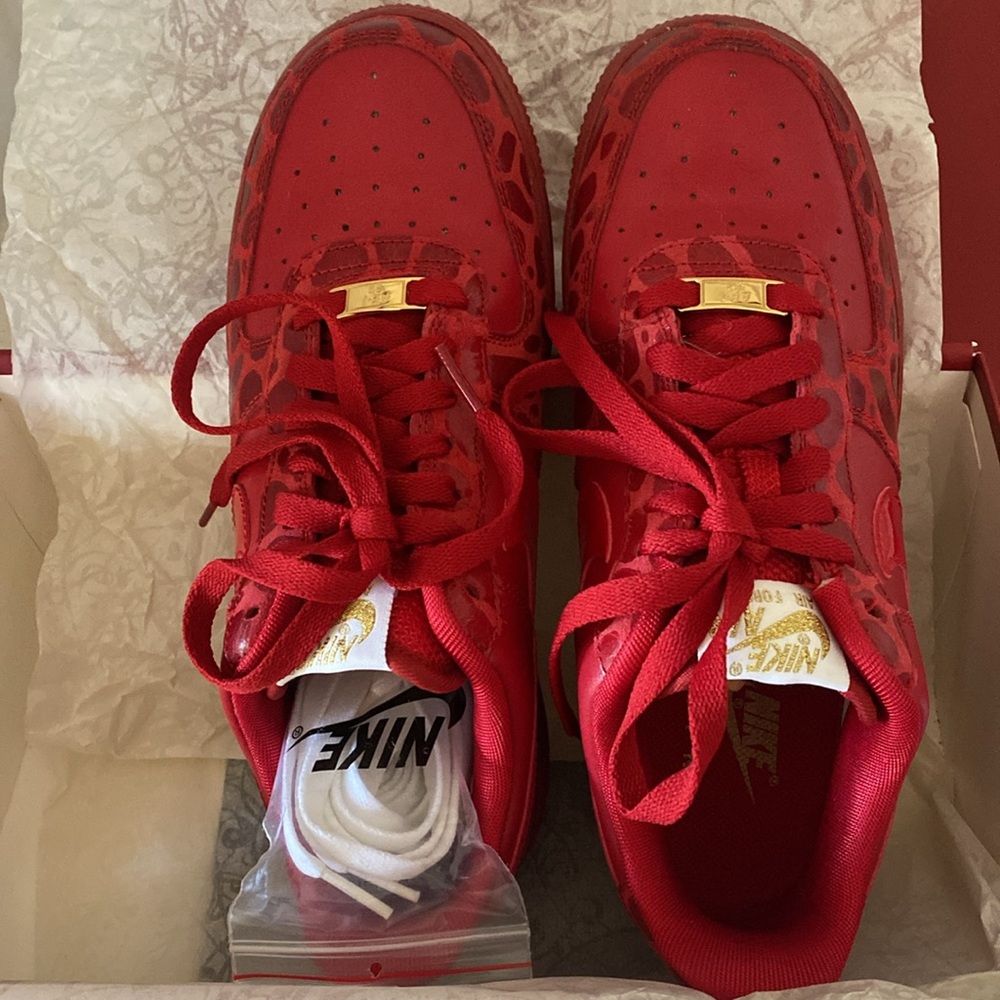 Women’s Nike Air Force 1 ‘07 Varsity Red- Rare Size 8 - authentic - new in box